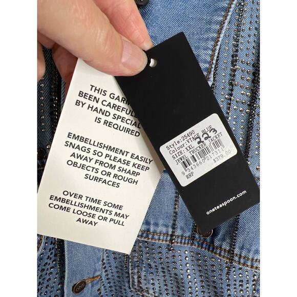 NWT One Teaspoon Desert Jewel Trucker Jacket Size XXL - Picture 8 of 11